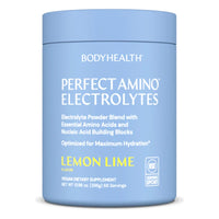 Bodyhealth, Perfect Amino Electrolytes, Lemon Lime Flavor, NSF Certified for Sport, 13.96 oz (396g) UPC 850055756847 | HiLife Vitamins
