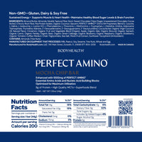 Bodyhealth, Perfect Amino Bar, Mocha Chip Flavor, 1 Bar UPC 850073935026 | HiLife Vitamins
