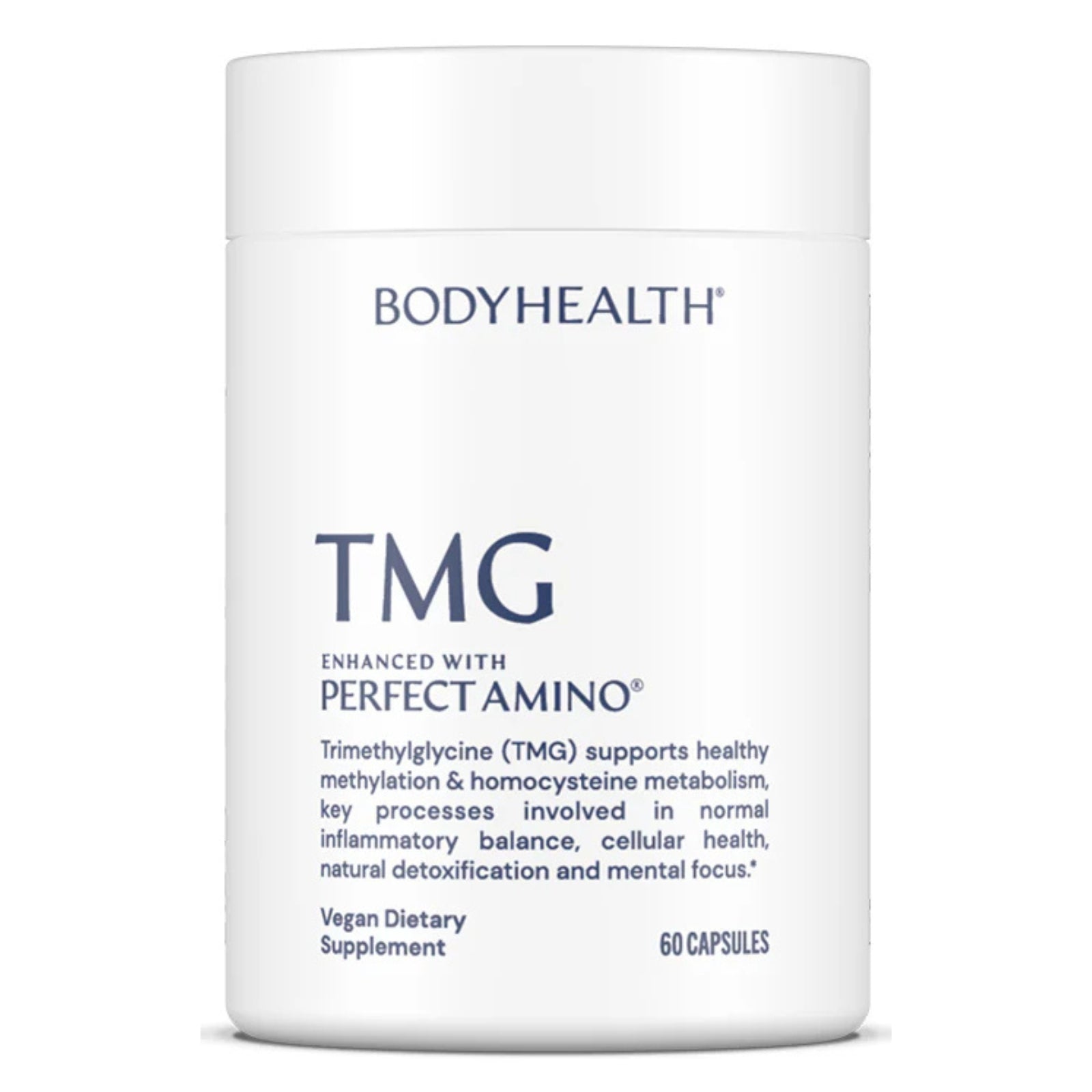 Bodyhealth, TMG, Enhanced With PerfectAmino®, 60 Capsules UPC 850073935118 | HiLife Vitamins