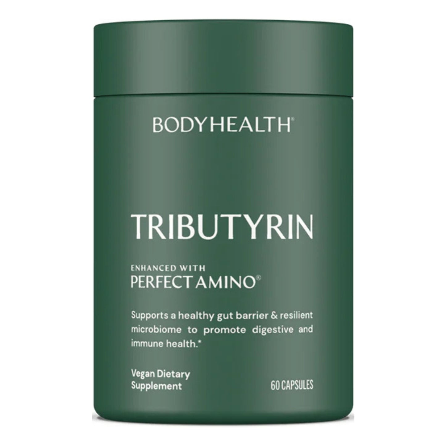 Bodyhealth, TRIBUTYRIN Enhanced With PerfectAmino®, 60 Capsules UPC 850073935125 | HiLife Vitamins