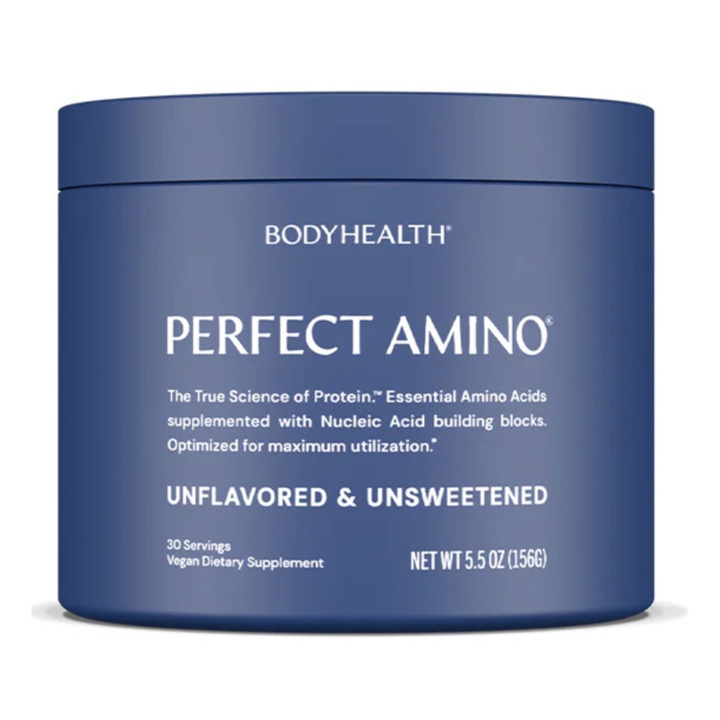 Bodyhealth, Perfect Amino Powder, Unflavored & Unsweetened, 5.5 oz (156G) UPC 850073935804 | HiLife Vitamins