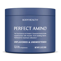 Bodyhealth, Perfect Amino Powder, Unflavored & Unsweetened, 5.5 oz (156G) UPC 850073935804 | HiLife Vitamins