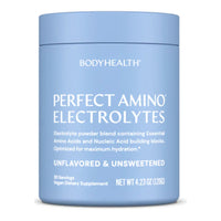 Bodyhealth, Perfect Amino Electrolytes, Unsweetened & Unflavored, 4.23 oz (120G) UPC 850073935811 | HiLife Vitamins