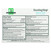 Boericke Tafel, Sting Stop Soothing Gel, 1 Oz Gel UPC 308078253909 | Hilife Vitamins