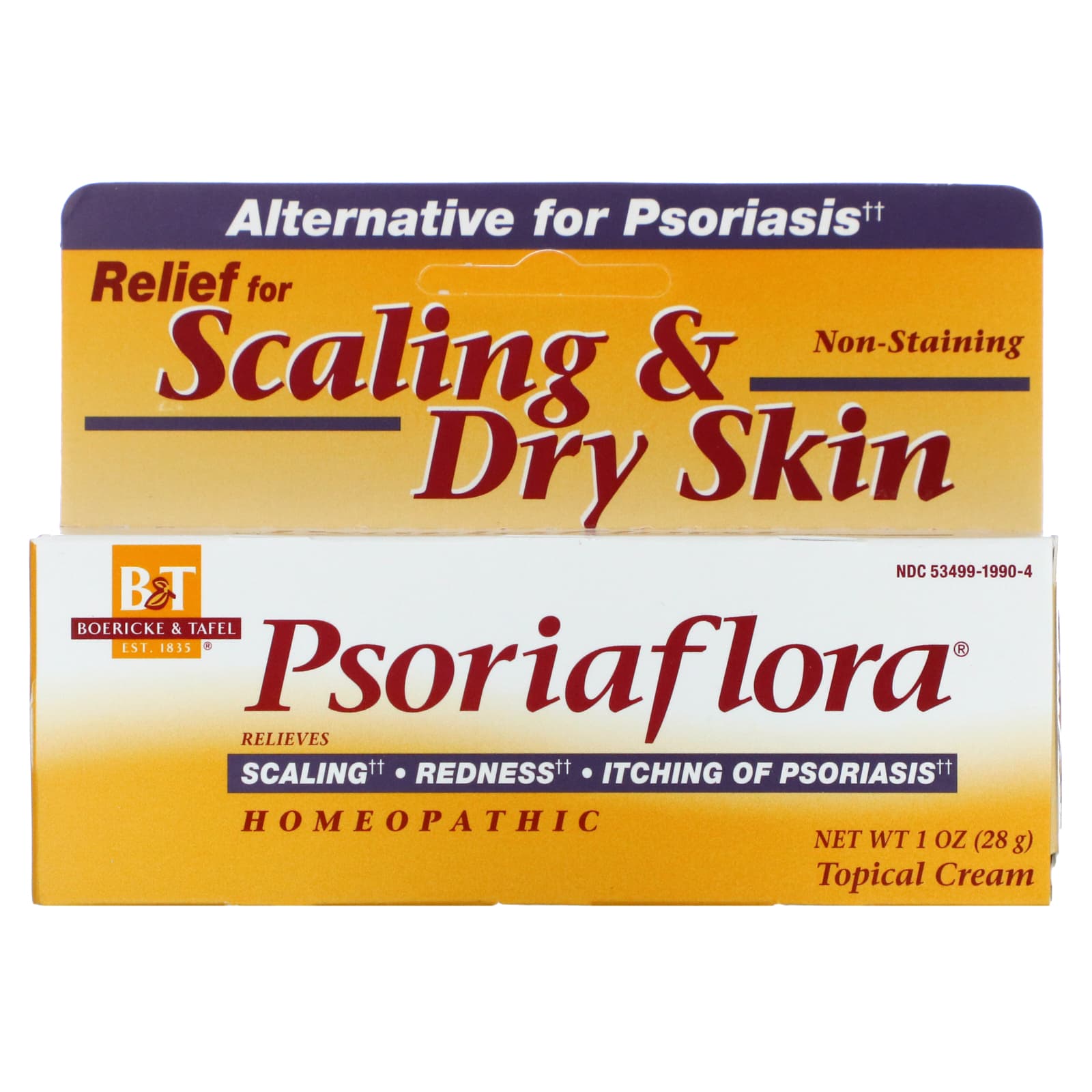 Boericke Tafel, Psoriaflora Cream, 1 Oz Cream UPC 308078509907 | Hilife Vitamins