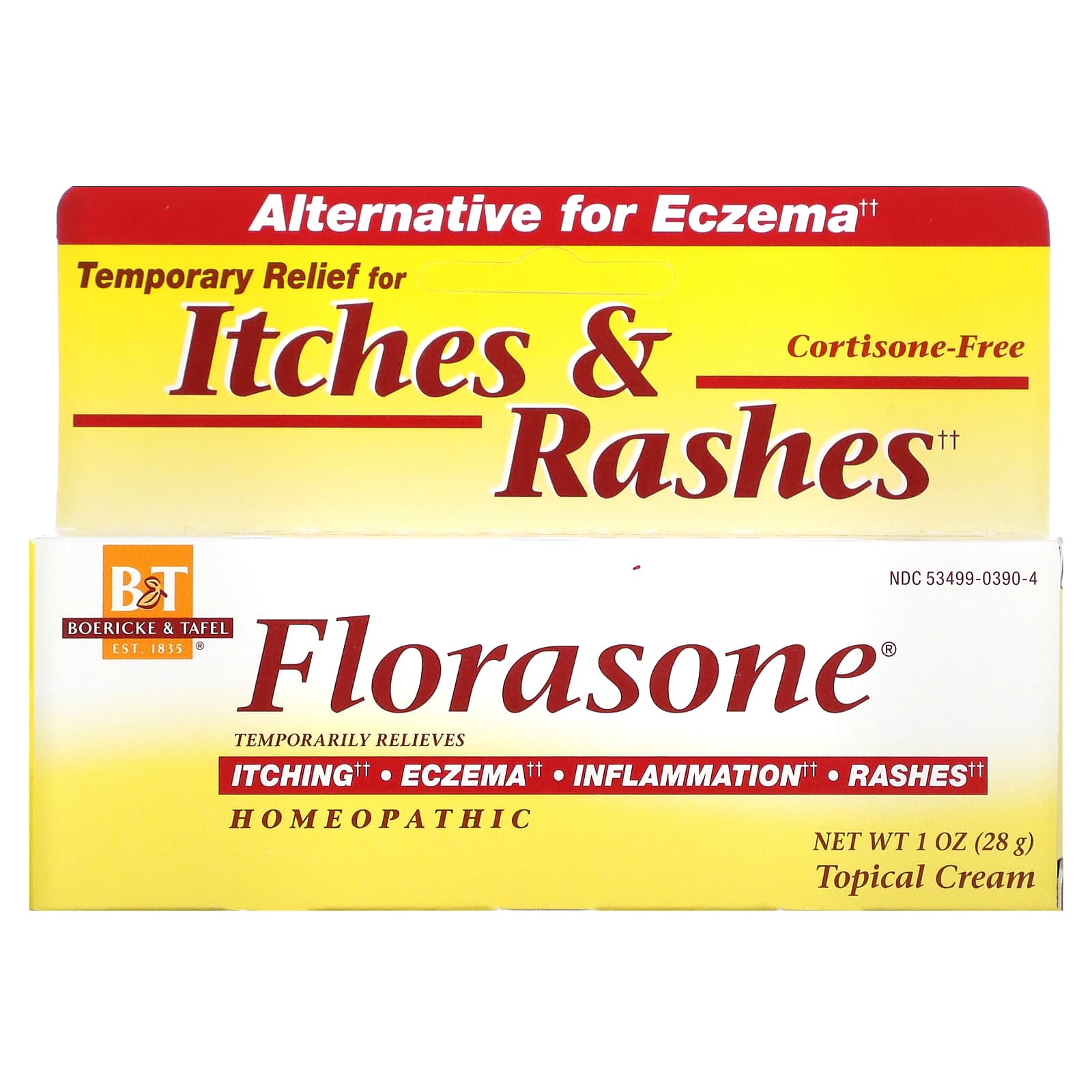 Boericke & Tafel, Florasone Cardiospermum Cream, 1 Oz UPC 308078503905 | Hilife Vitamins
