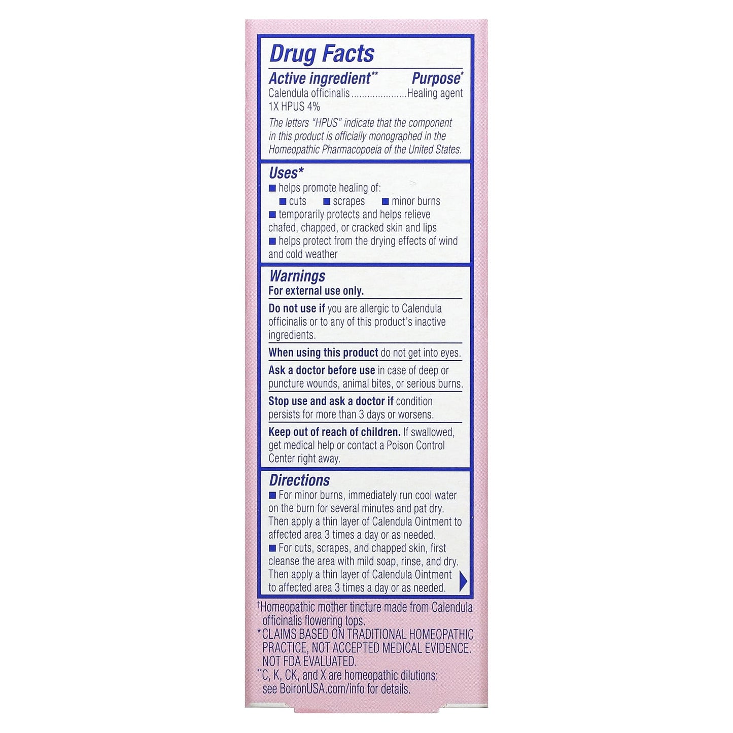 Boiron, Calendula Ointment, 1 Oz UPC 306962052508 | Hilife Vitamins