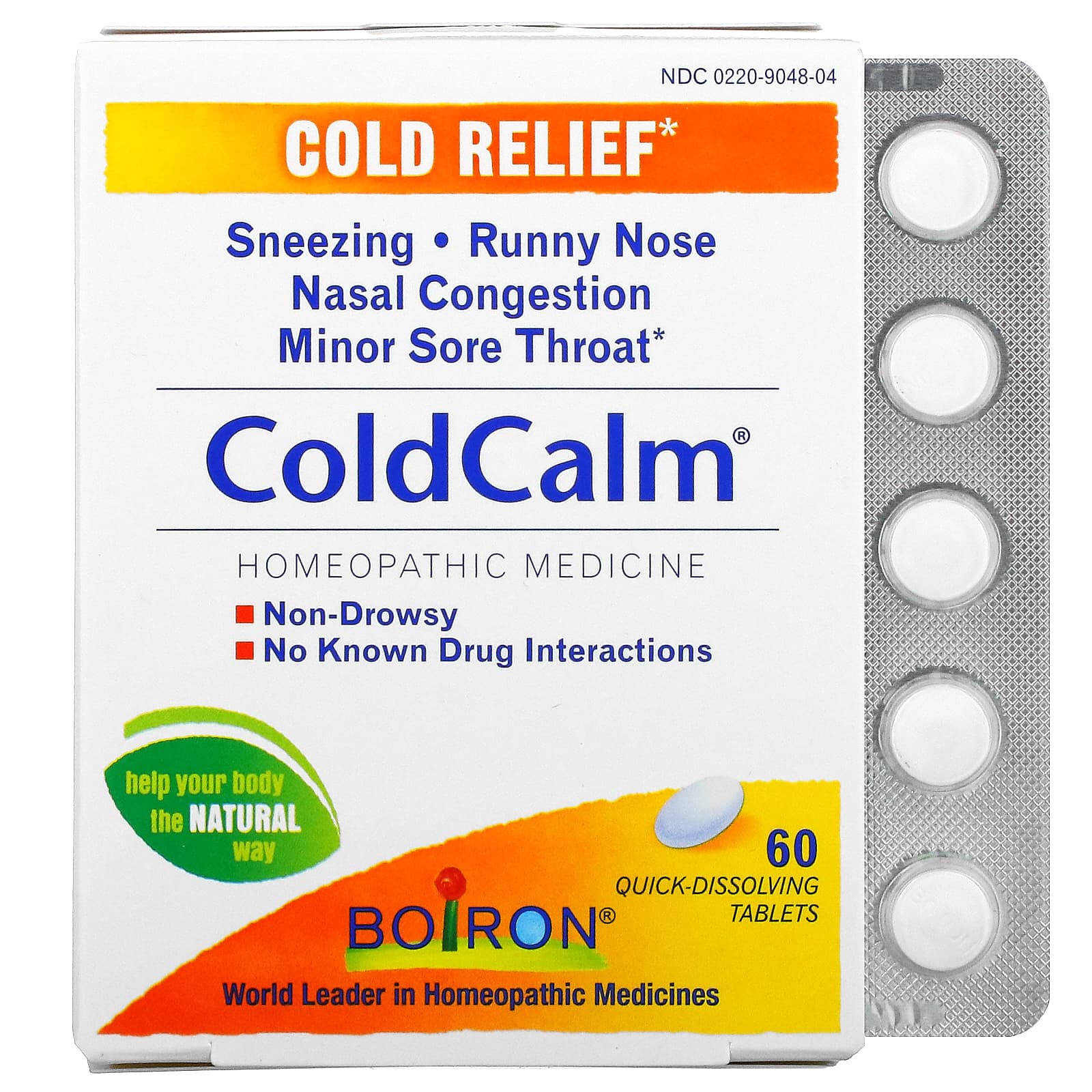 Boiron, Coldcalm, 60 Tablets UPC 306962607609 | Hilife Vitamins