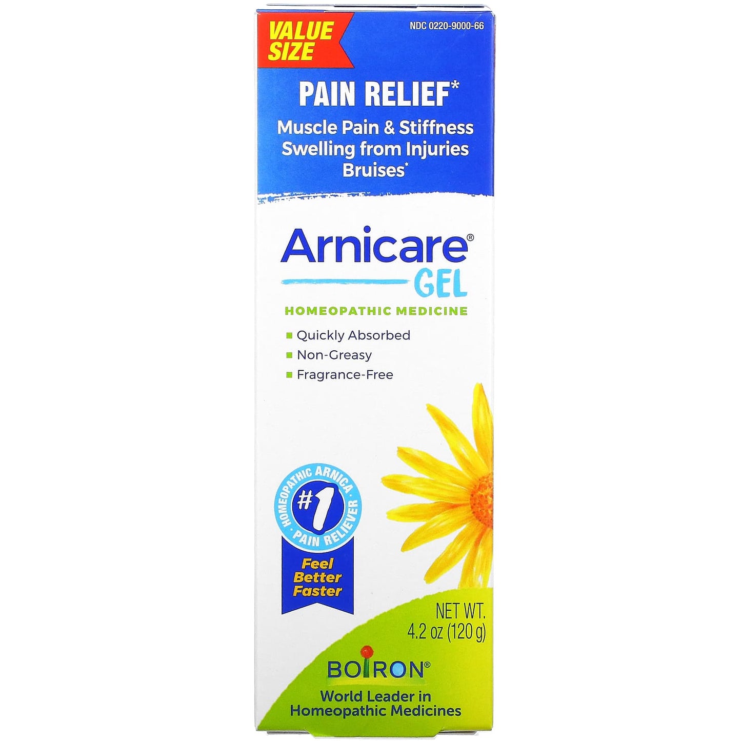 Boiron, Arnicare Gelvalue Size, 4.1 Oz UPC 306969000571 | Hilife Vitamins