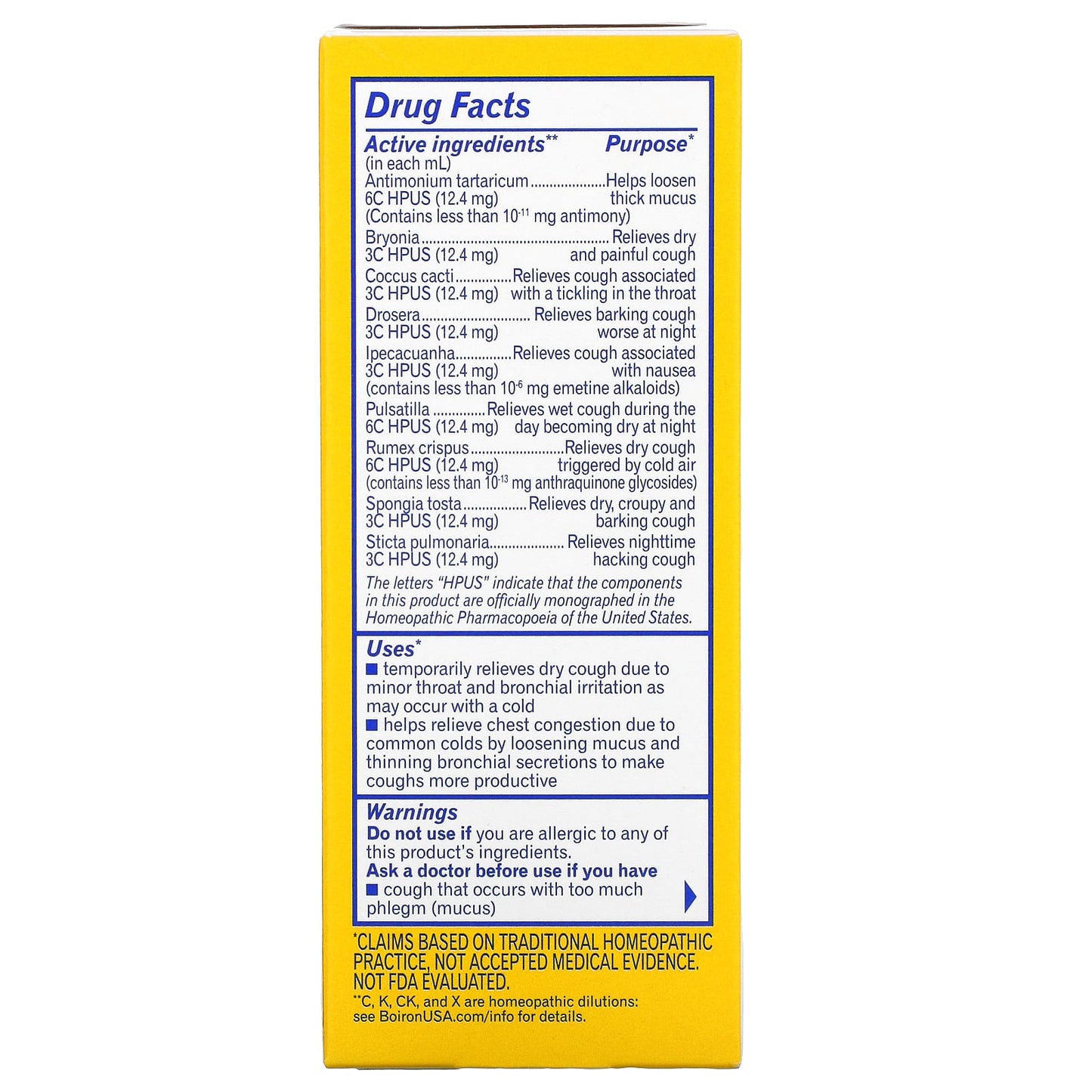 Boiron, Chestal, 6.7 Oz UPC 306969032282 | Hilife Vitamins