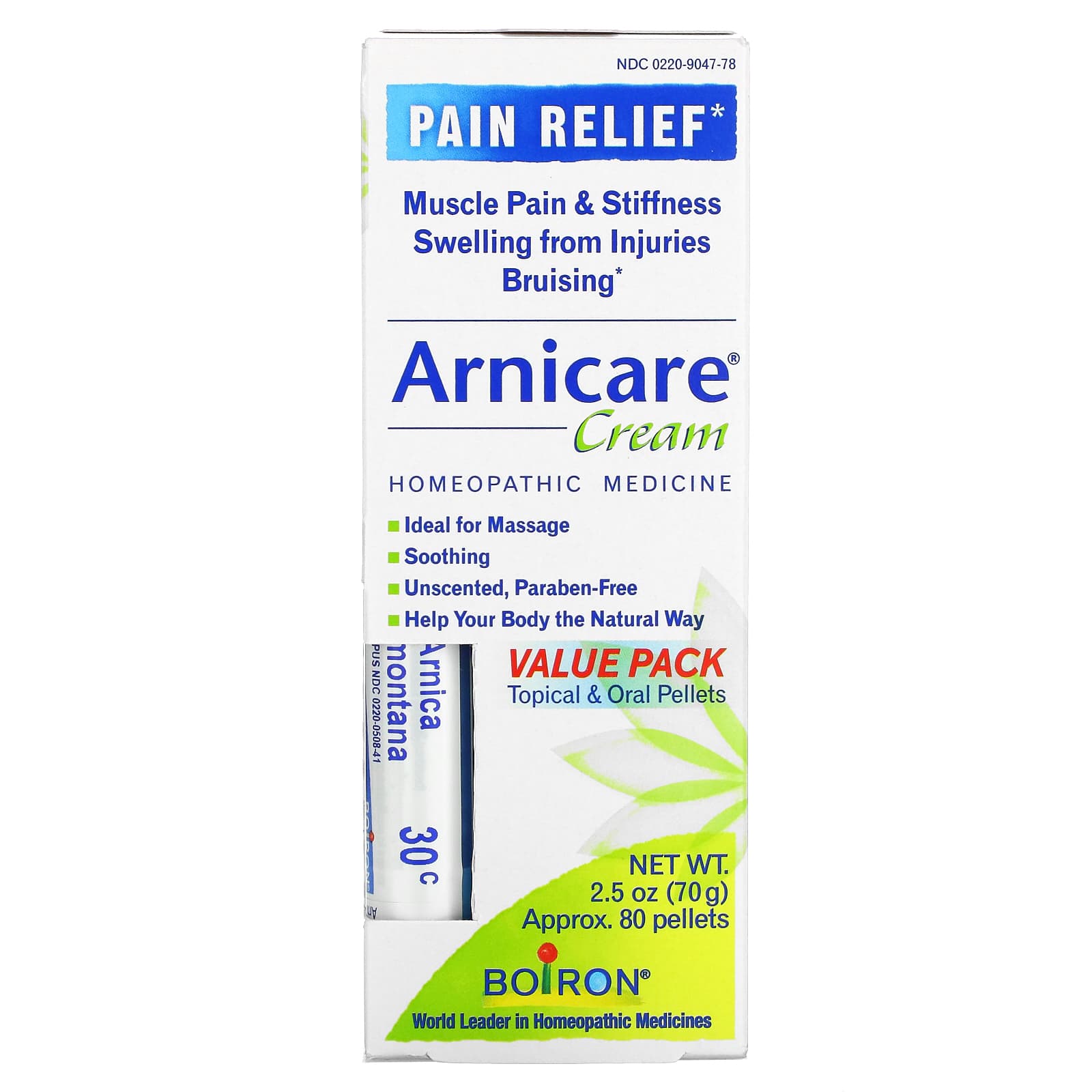Boiron, Arnicare Cream Value Pack, 2.5 Oz UPC 306969047781 | Hilife Vitamins