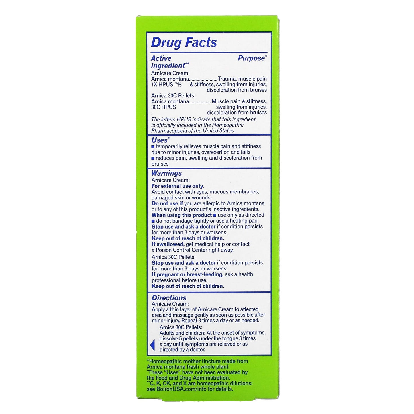 Boiron, Arnicare Cream Value Pack, 2.5 Oz UPC 306969047781 | Hilife Vitamins