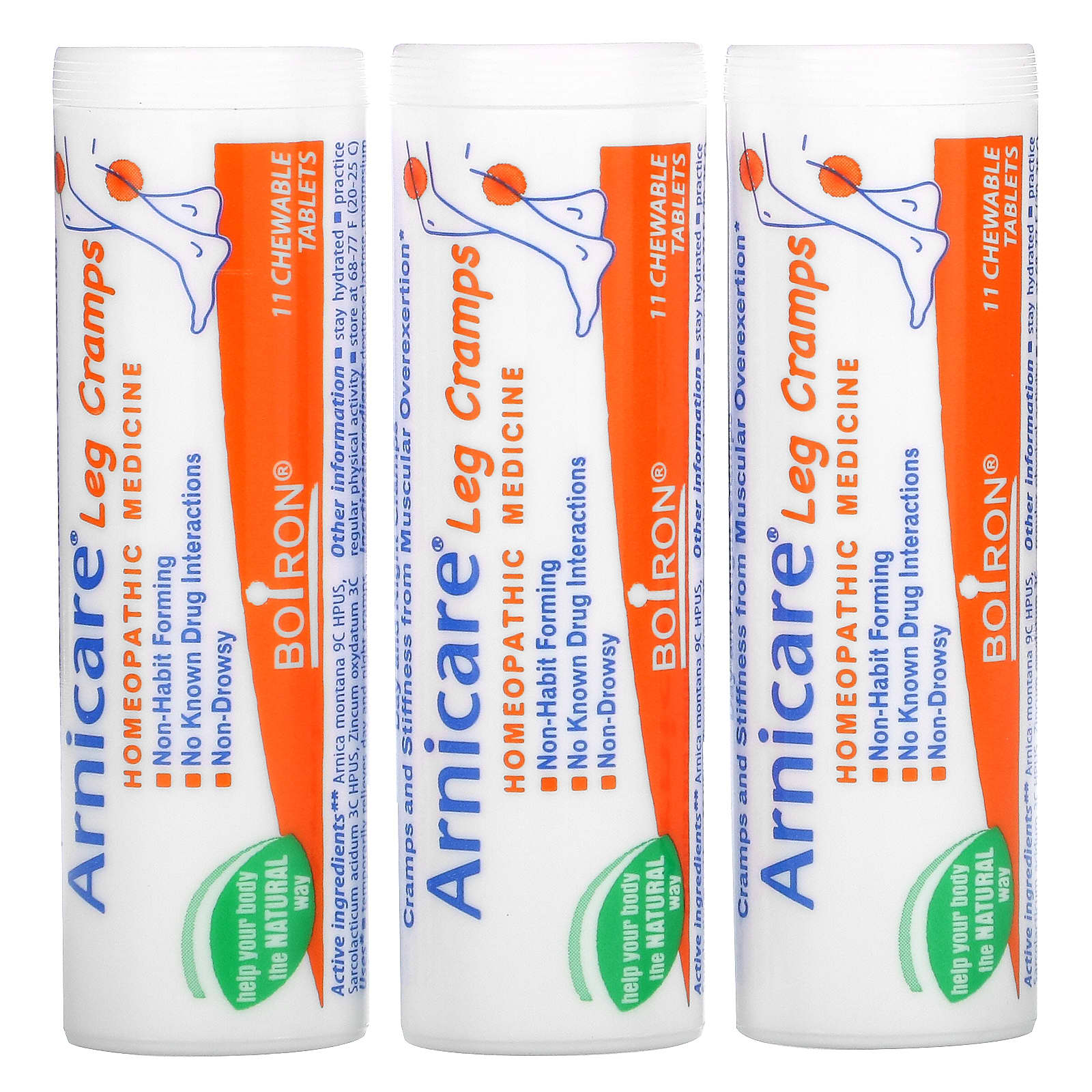 Boiron, Arnicare Leg Cramps 33 Chw, 33 Chewables UPC 306969073902 | Hilife Vitamins