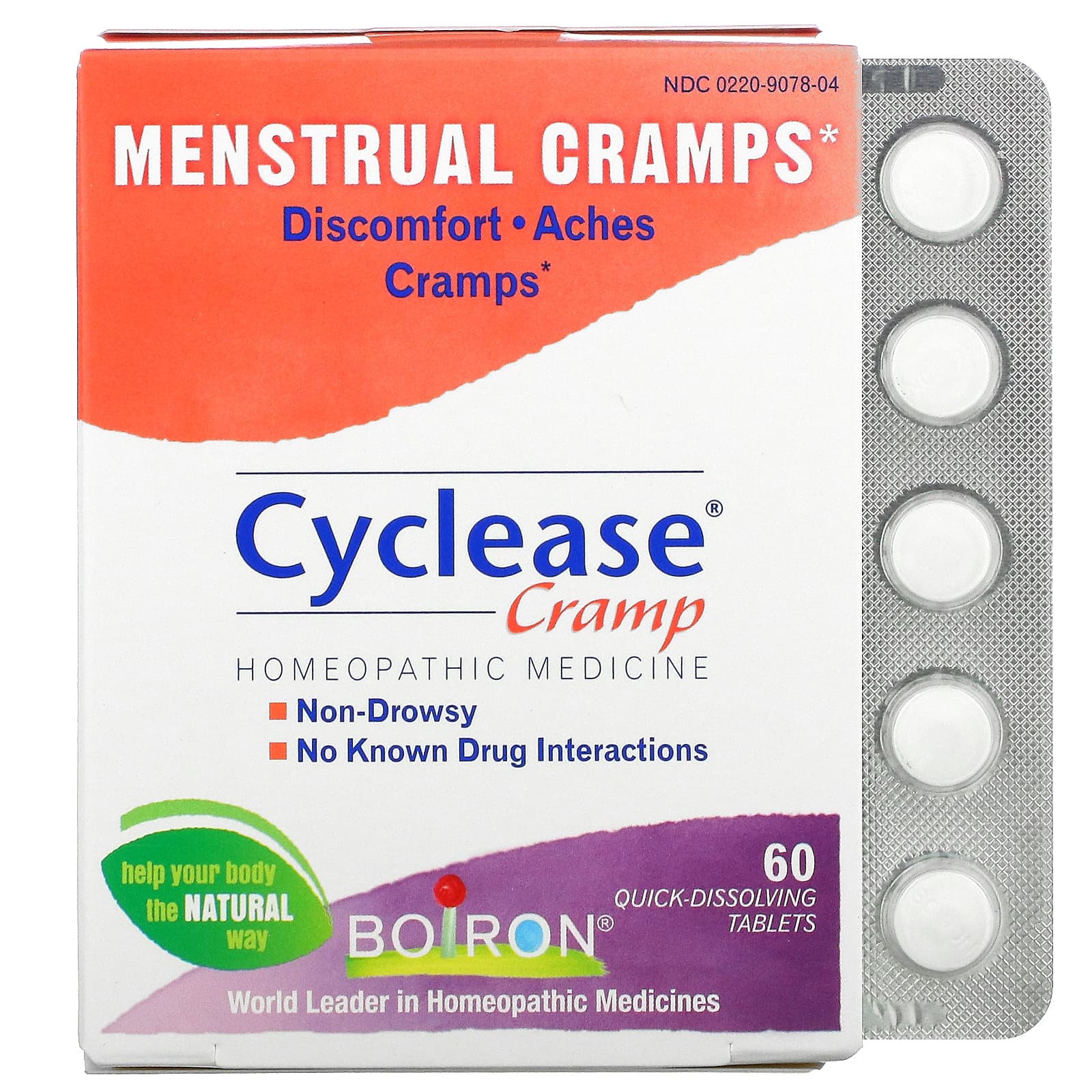 Boiron, Cyclease, 60 Tablets UPC 306969078044 | Hilife Vitamins