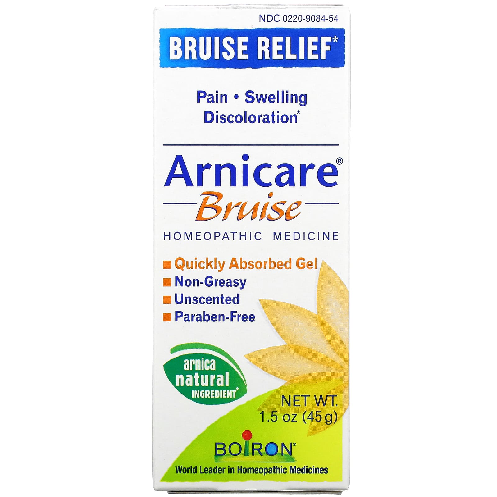 Boiron, Arnicare Bruise Gel, 1.5 Oz UPC 306969084540 | Hilife Vitamins