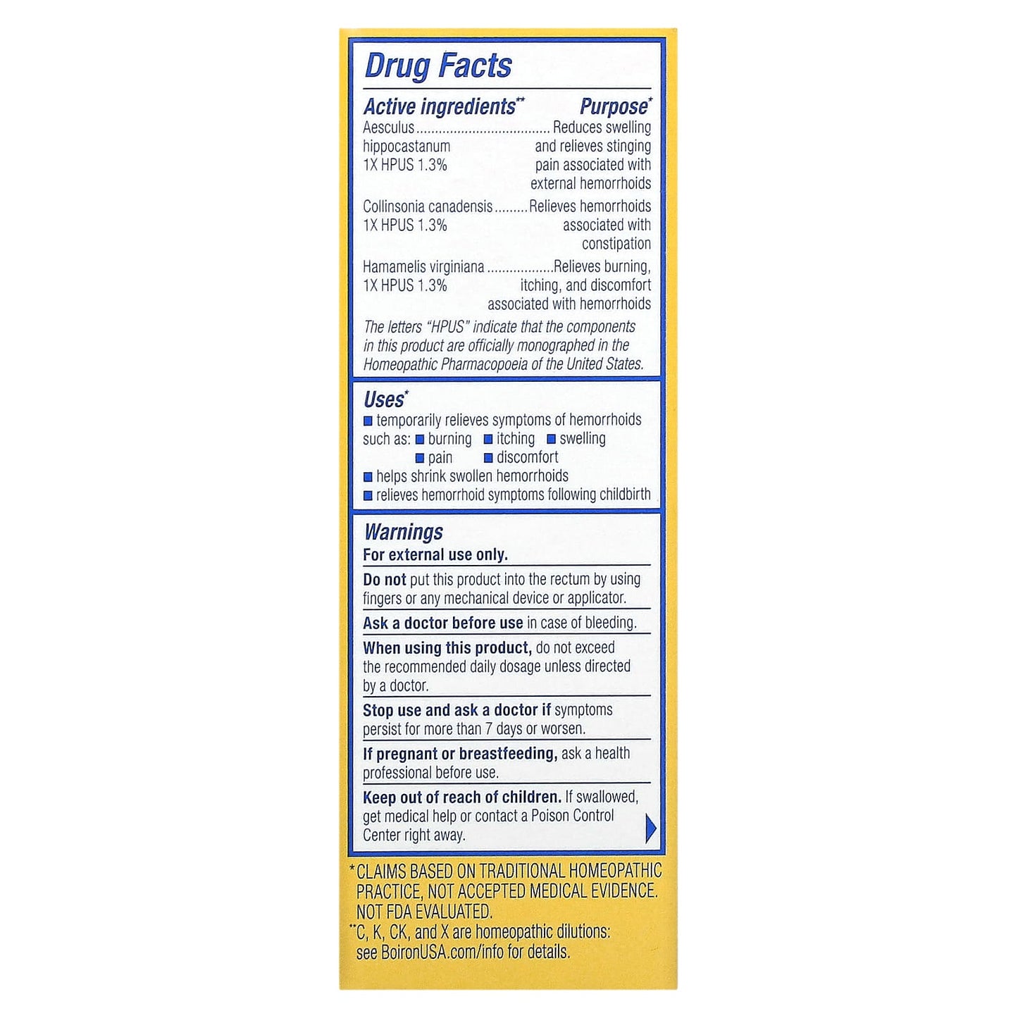 Boiron, HemCalm Ointment, 1 Oz UPC 306969120514 | Hilife Vitamins
