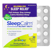Boiron, Sleep Calm Meltaway Tablets, Unflavored, 60 Meltaway Tablets UPC 306969310045 | Hilife Vitamins