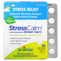 Boiron, Stress Calm Meltaway Tablets, Stress Relief, Unflavored, 60 Tablets UPC 306969333044 | Hilife Vitamins