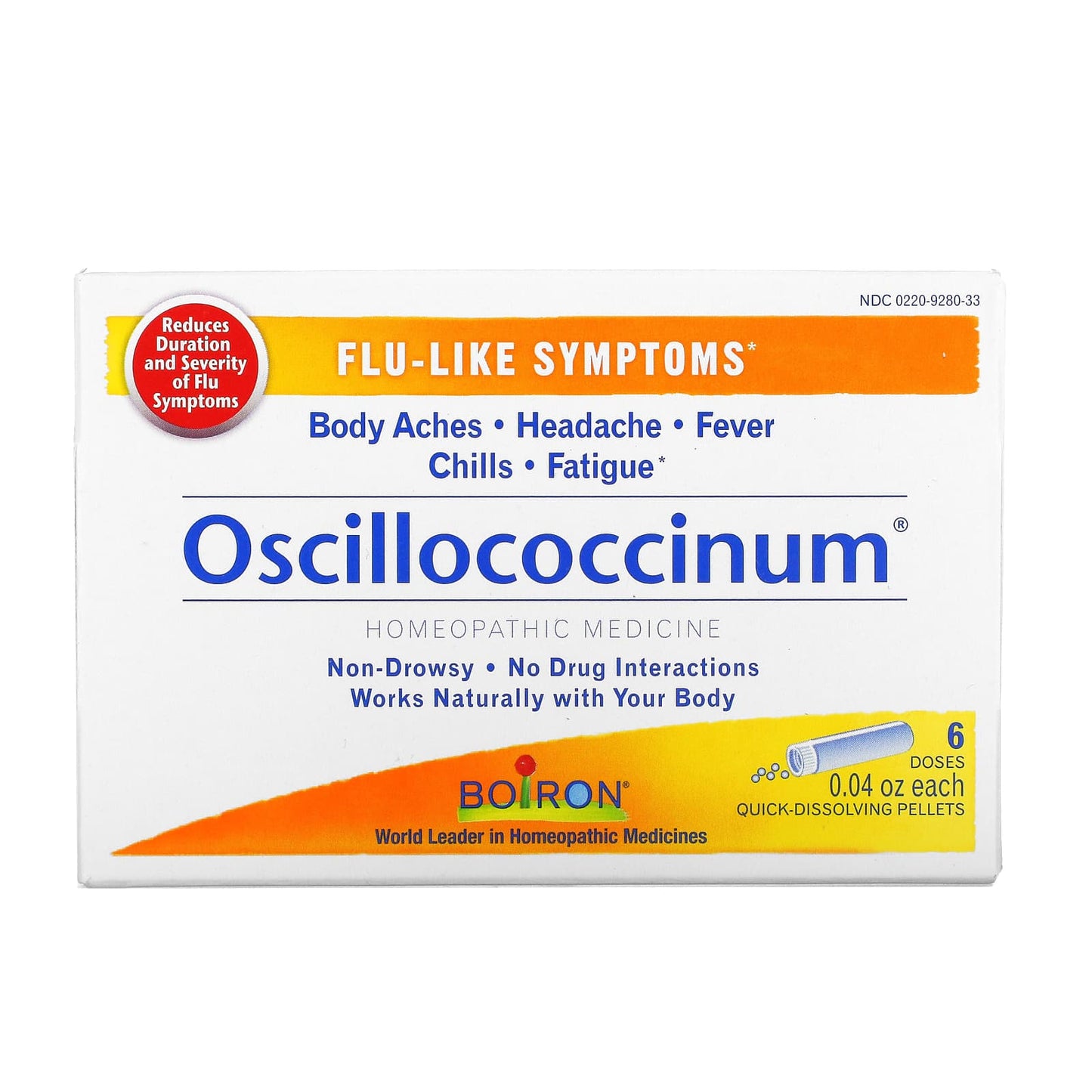 Boiron, Oscillococcinum 6 Dose, 24 Pellets UPC 306969998519 | Hilife Vitamins
