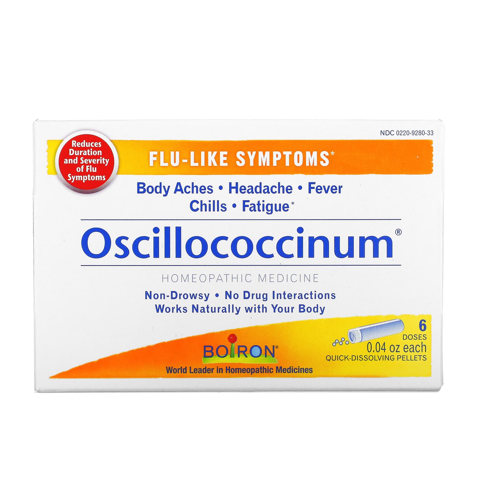 Boiron, Oscillococcinum 6 Dose, 24 Pellets UPC 306969998519 | Hilife Vitamins