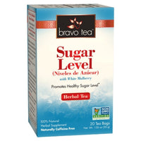 Bravo Tea, Sugar Level Herbal Tea, 20 Tea Bags UPC 855533005011 | Hilife Vitamins