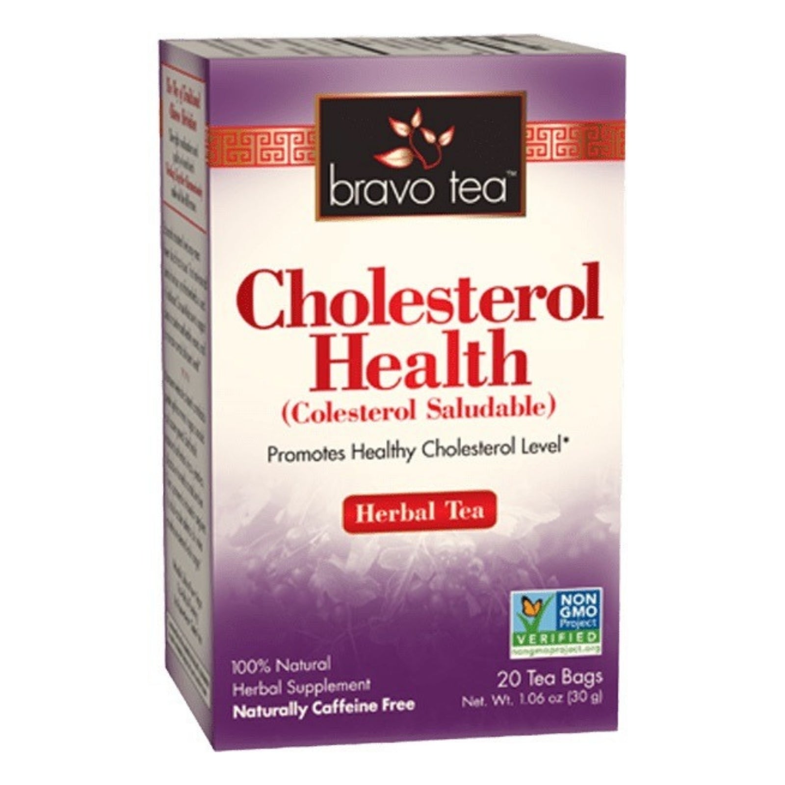 Bravo Tea, Cholesterol Health Herbal Tea, 20 Tea Bags UPC 855533005028 | Hilife Vitamins