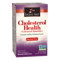 Bravo Tea, Cholesterol Health Herbal Tea, 20 Tea Bags UPC 855533005028 | Hilife Vitamins