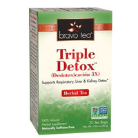 Bravo Tea, Triple Detox Herbal Tea, 20 Tea Bags UPC 855533005059 | Hilife Vitamins