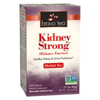 Bravo Tea, Kidney Strong Herbal Tea, 20 Tea Bags UPC 855533005066 | Hilife Vitamins