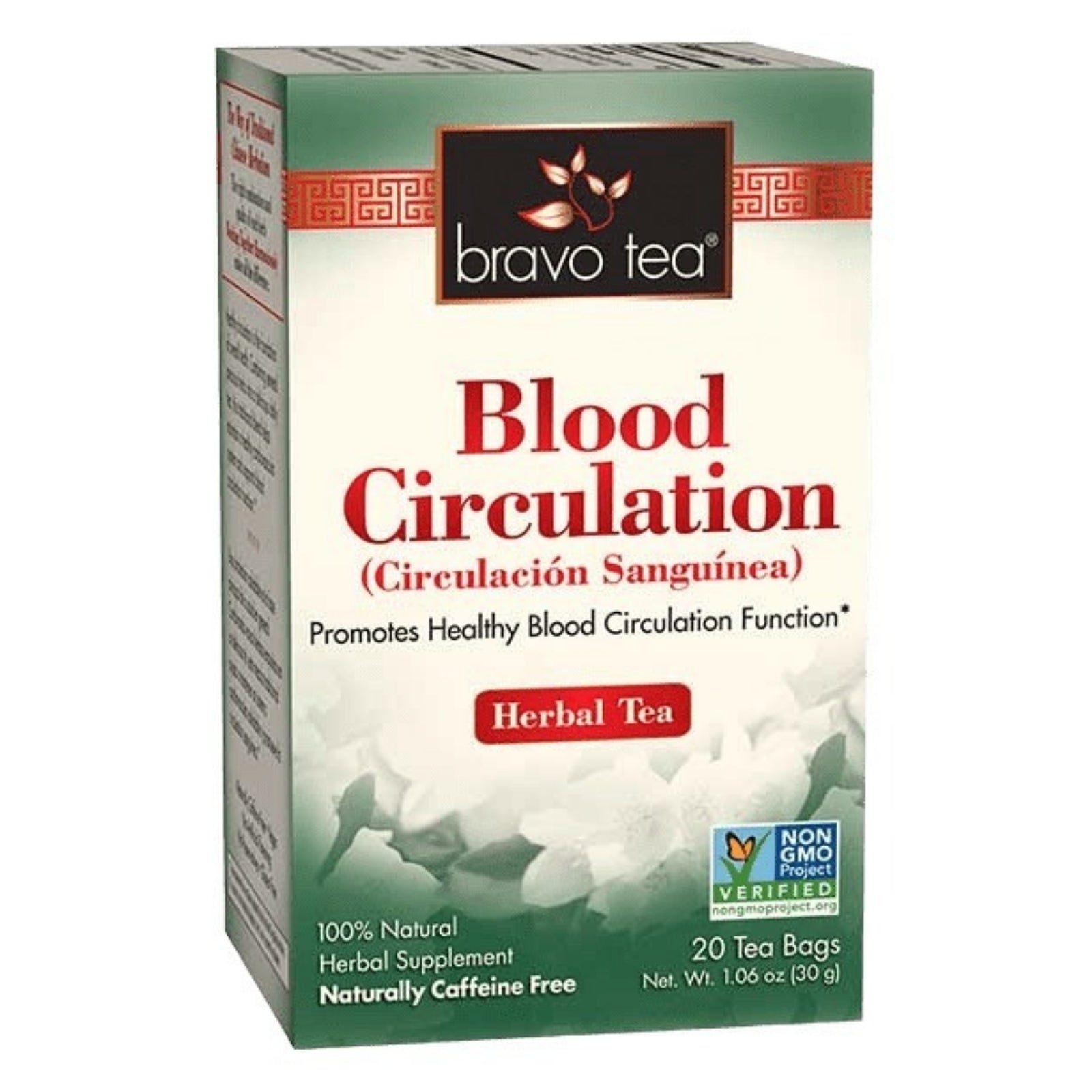 Bravo Tea, Blood Circulation Herbal Tea, 20 Tea Bags UPC 855533005363 | Hilife Vitamins