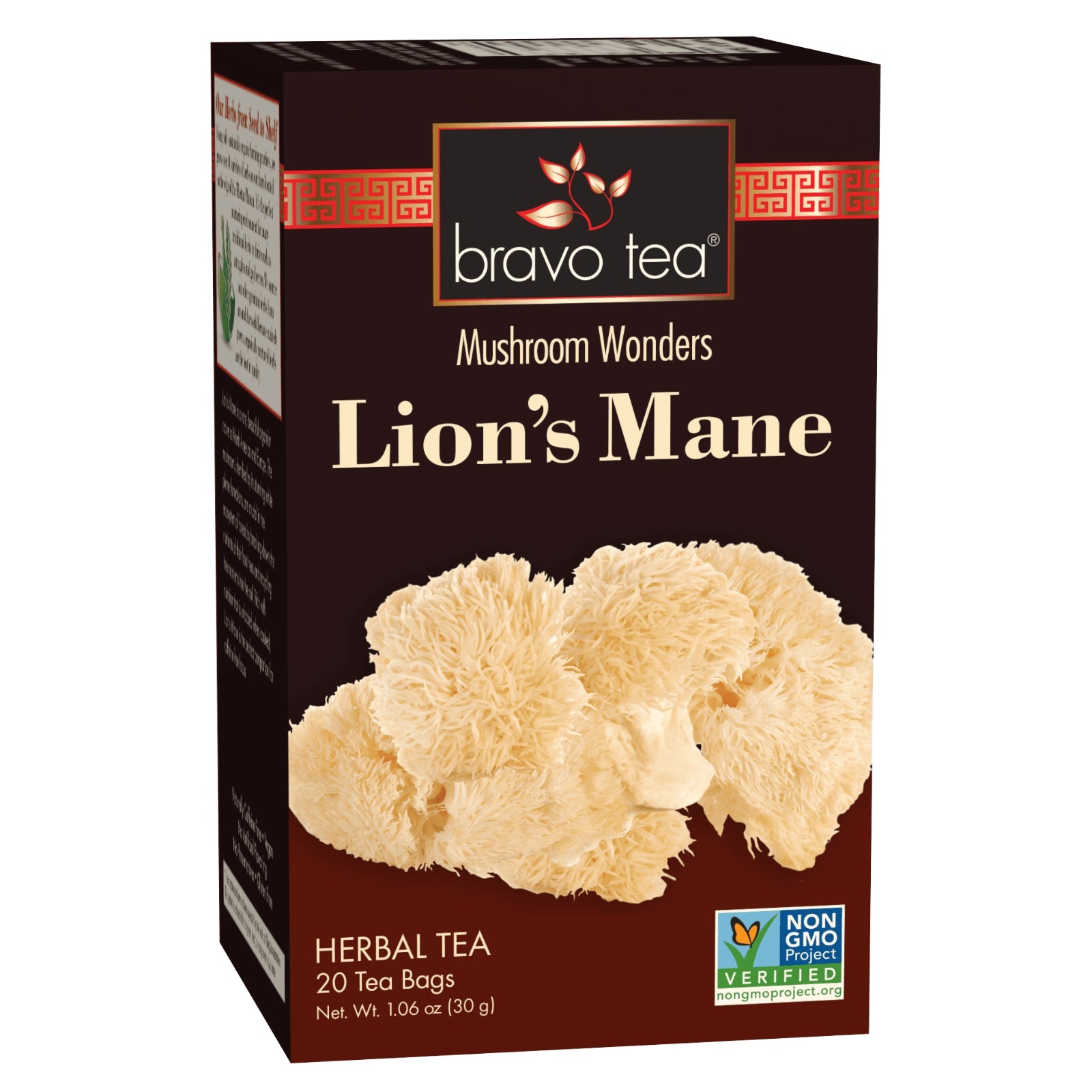 Bravo Tea, Lion’s Mane Mushroom Tea, 20 Tea Bags UPC 855533005714 | Hilife Vitamins