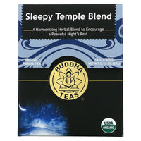 Buddha Teas, Sleepy Temple Blend, 18 Tea Bags UPC 819005011511 | Hilife Vitamins