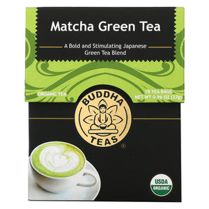 Buddha Teas, Matcha Green Tea, 18 Bags - 819005011610 | Hilife Vitamins