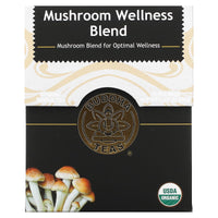 Buddha Teas, Mushroom Wellness Blend, 18 Bags UPC 819005015427 | Hilife Vitamins