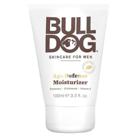 Bulldog Skincare For Men, Moisturizer, Age Defense, 3.3 fl oz (100 ml) UPC 841058001553 | Hilife Vitamins