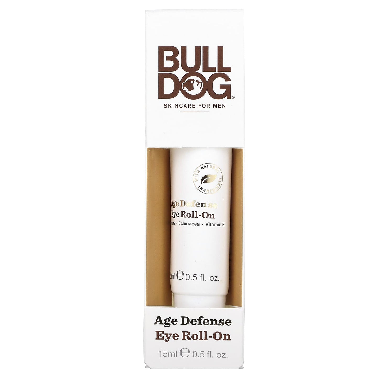 Bulldog Skincare For Men, Age Defense Eye Roll-On, 0.5 fl oz (15 ml) UPC 841058001850 | HiLife Vitamins