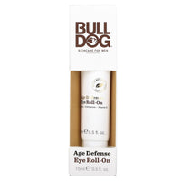 Bulldog Skincare For Men, Age Defense Eye Roll-On, 0.5 fl oz (15 ml) UPC 841058001850 | HiLife Vitamins