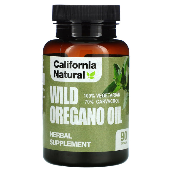 California Natural, Wild Oregano Oil 510mg, 90 Capsules - 011821740907 | Hilife Vitamins
