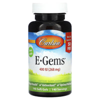 Carlson Labs, E-Gems 400 IU, 134 Softgels UPC 088395003493 | HiLife Vitamins