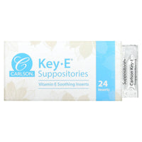 Carlson Labs, Key-E Suppositories, 24 box UPC 088395005541 | HiLife Vitamins