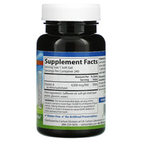 Carlson Labs, Vitamin A, 15,000 IU, 240 Soft Gels UPC 088395011023 | HiLife Vitamins