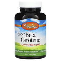 Carlson Labs, Super Beta Carotene, 250 Softgels - 088395011825 | Hilife Vitamins