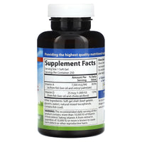 Carlson Labs, Vitamin A&D25000/1000IU, 250 Softgels UPC 088395012426 | HiLife Vitamins