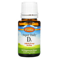 Carlson Labs, super daily D3 Drops 1000IU, 11 mil UPC 088395012709 | HiLife Vitamins