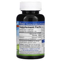 Carlson Labs, D3 10,000IU, 120 Softgels UPC 088395014215 | HiLife Vitamins