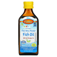 Carlson Labs, Kids fish oil lemon, 250 ml UPC 088395015434 | HiLife Vitamins