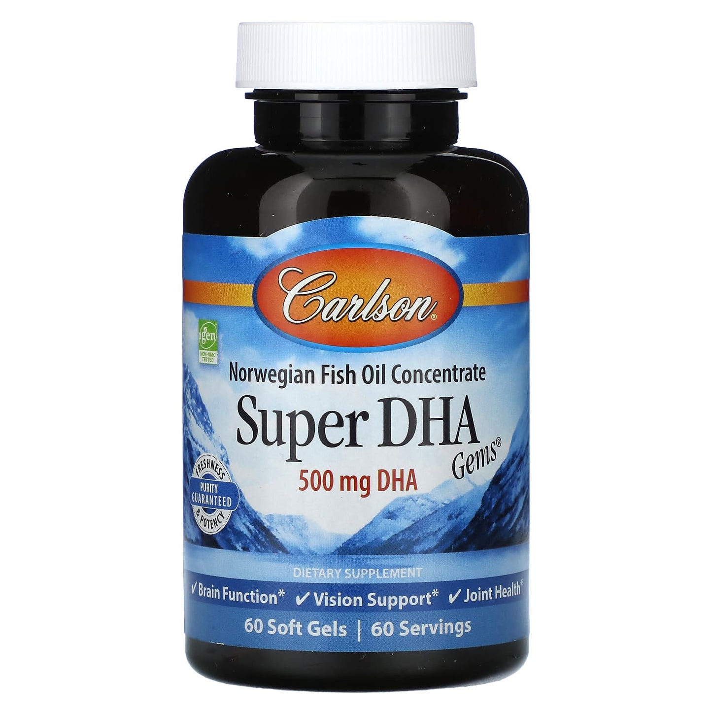 Carlson Labs, Super DHA, 60 Softgels UPC 088395015502 | HiLife Vitamins