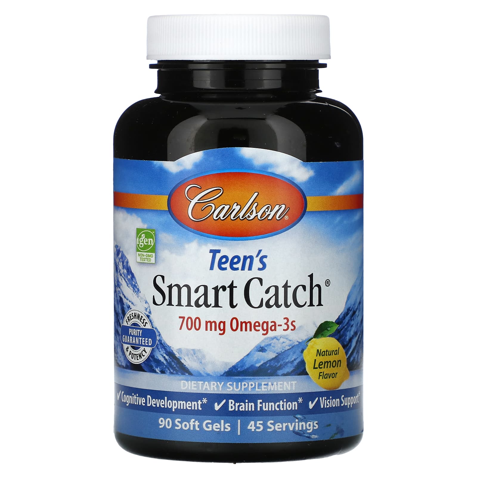 Carlson Labs, SMART CATCH FISH OIL L, 90 Softgels UPC 088395016110 | HiLife Vitamins