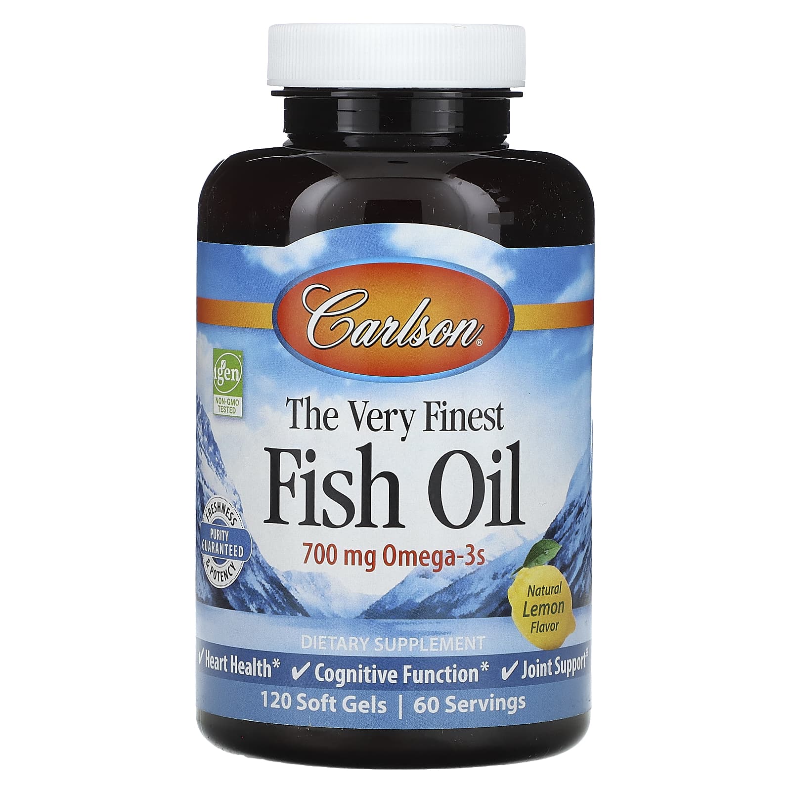 Carlson Labs, VFFO Lemon, 120 Softgels UPC 088395016318 | HiLife Vitamins