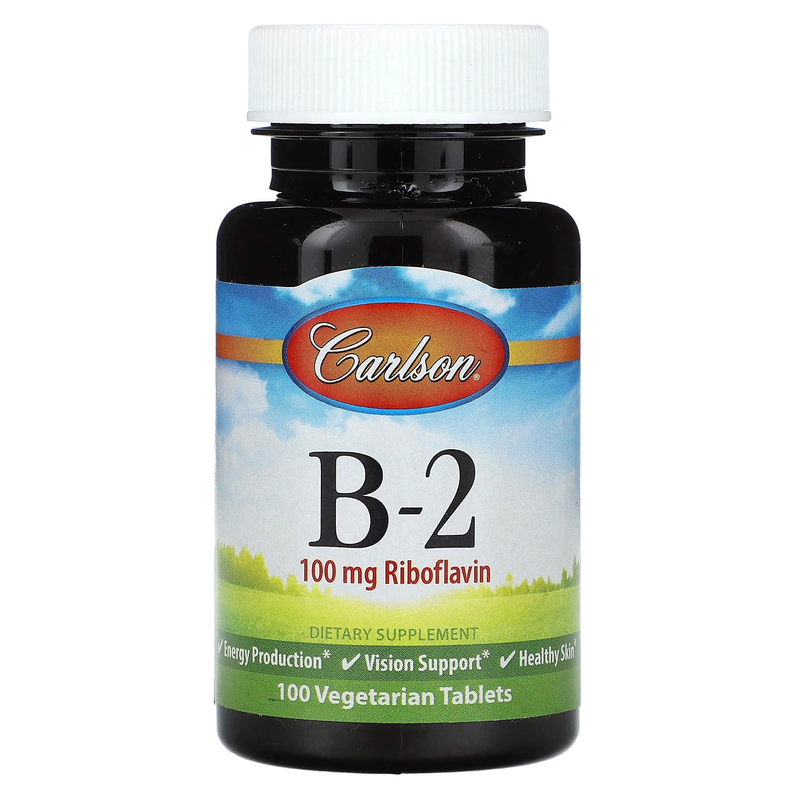 Carlson Labs, Vitamin B-2 100 mg, 100 Tablets UPC 088395022111 | HiLife Vitamins